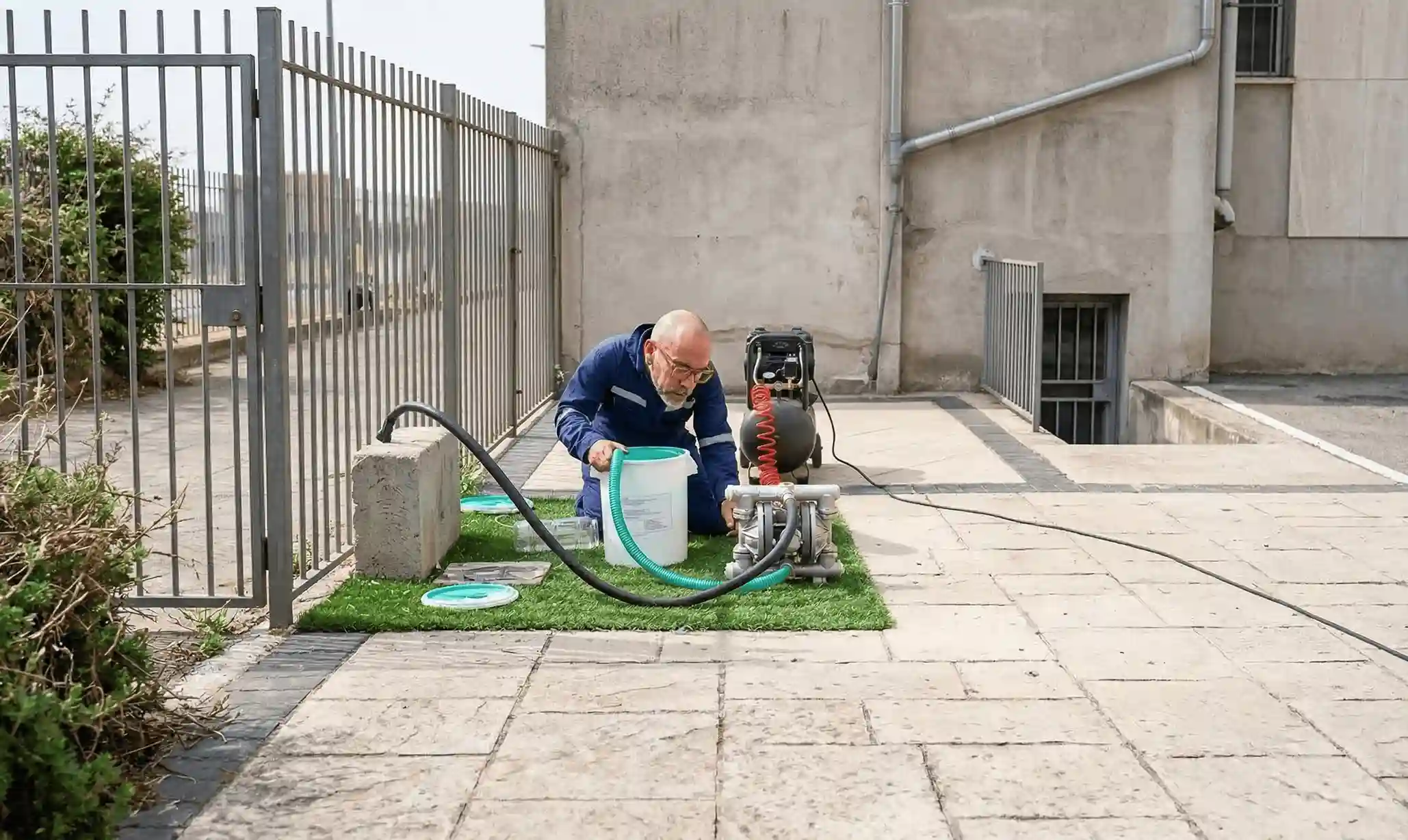 Gasfiter autorizado SEC realizando sellado de fugas de gas con Prodoral en instalación domiciliaria